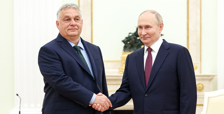 В Кремле завершилась встреча Владимира Путина и Виктора Орбана
