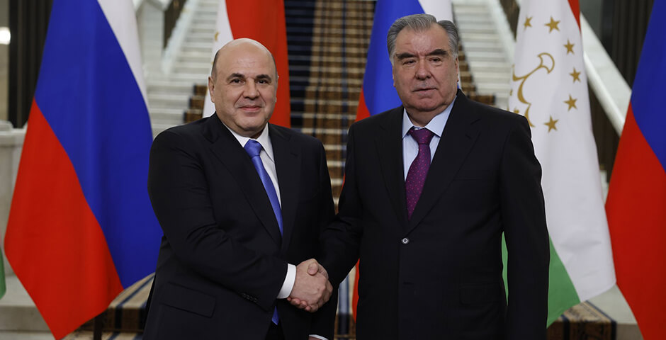 Встреча Михаила Мишустина с Президентом Таджикистана Эмомали Рахмоном