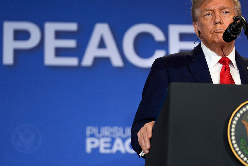 Дональд Трамп на переговорах в Анкоридже