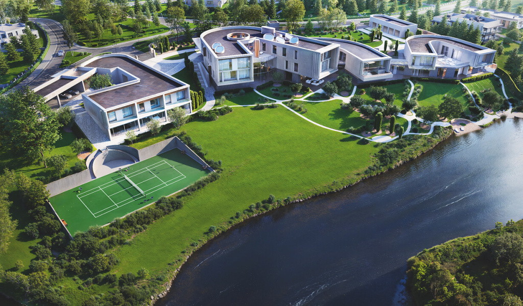Архитектурная концепция мега-виллы в элитном поселке «Березки River Village» от «Галс-Девелопмент»