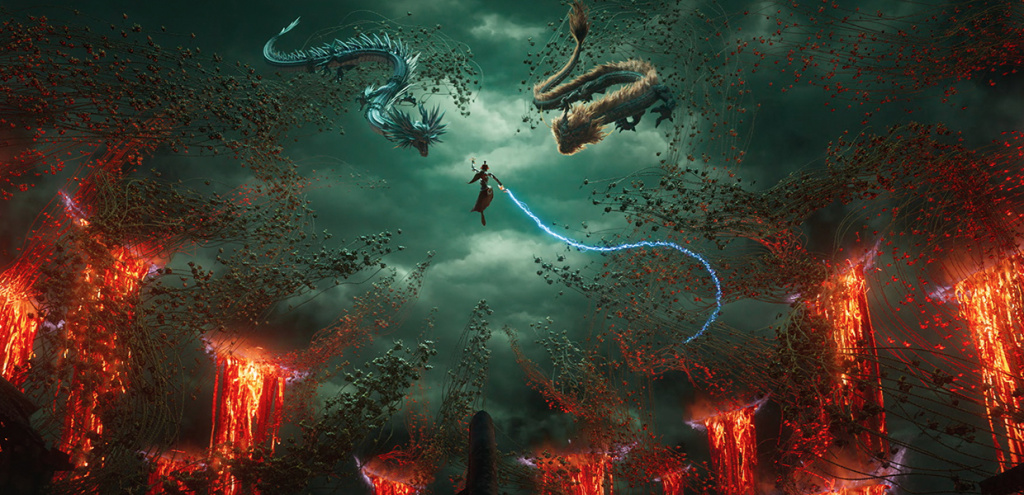 Кадр из&nbsp;фильма «Нэчжа побеждает Царя драконов»