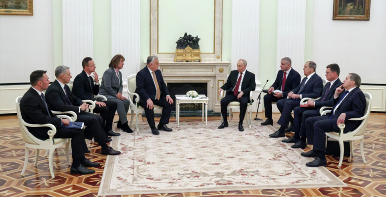 В Кремле начались переговоры Владимира Путина и Виктора Орбана