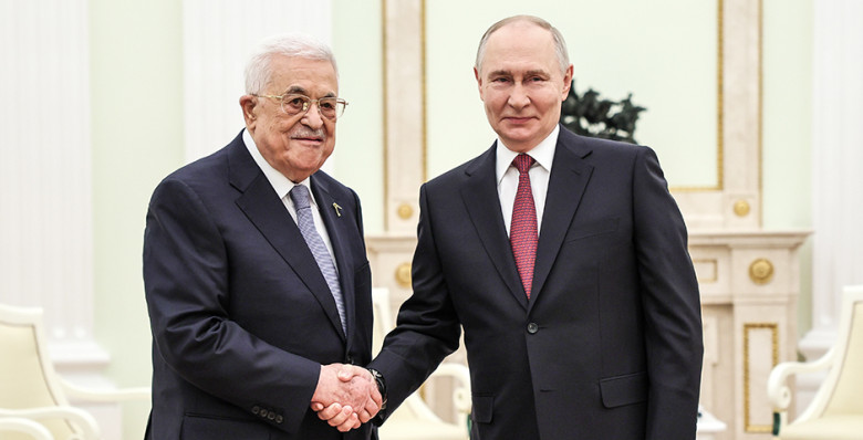 Владимир Путин принял в Кремле президента Палестины