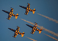 Латвийская пилотажная группа «Балтийские пчёлы» выступает на самолетах L-39