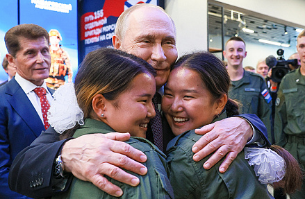 Владимир Путин прибыл «Ураганом»