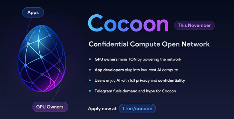 Павел Дуров анонсировал запуск децентрализованной сети Cocoon