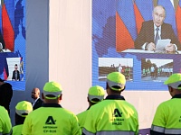 Владимир Путин дал старт движению на новом участке трассы М-12