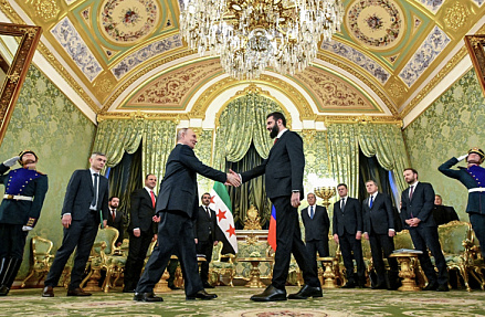 Владимир Путин принял в Кремле Ахмеда аш-Шараа