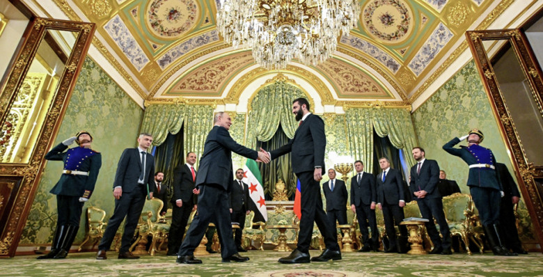 Владимир Путин принял в Кремле Ахмеда аш-Шараа