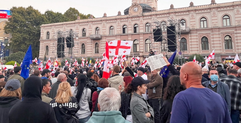 В Тбилиси в ходе беспорядков пострадали 21 полицейский и шесть протестующих