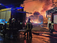 На площадке бывшего завода Volkswagen в Калуге произошел пожар