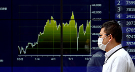 Японский Nikkei впервые превысил отметку в 43 тыс. пунктов
