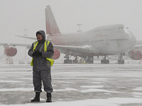 В Минтрансе прокомментировали работу аэропортов Москвы на фоне снегопада