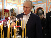 Владимир Путин поздравил россиян с Рождеством