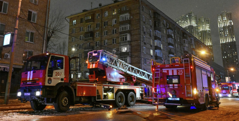 При пожаре в центре Москвы пострадали 12 человек